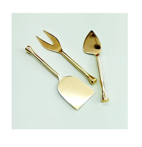 Brass Cheese Set Birds Design Handle <b>Mirror</b> Polished With White Gifts Packing <b>Box</b> Classic Brass Cheese Setss - Product Image 3