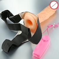 Direct India OZO Dildo de Silicona Líquida Súper Suave con Correa, Realista, Enorme, Hueco, 7 Pulgadas, Impermeable, Color Carne, para Adultos