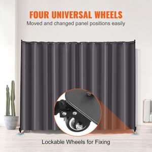 Il divisorio indipendente della tenda dello schermo di Privacy delle ruote del divisorio indipendente sta per lo studio della sala da pranzo della camera da letto dell'ufficio nuova versione! - Product Image 4