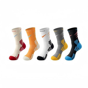 Premium Training <b>Socks</b> with Soft Terry Cushion Reinforced Heel and Toe for <b>Running</b> Fitness and Gym Activities - Product Image 1