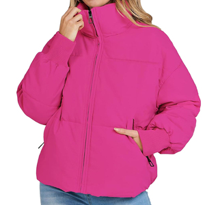 Chaqueta Acolchada de Lona Personalizada para Mujer, con Forro de Nailon, Impermeable, de Secado Rápido, Cálida para Invierno, Superventas - Product Image 6