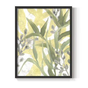 Bois massif côtier mur Art impression mer herbe fresque III encadré océan décor frais Style amélioration de l'habitat accessoire - Product Image 4