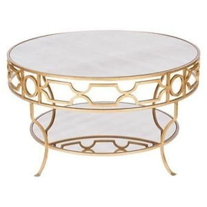 Table d'appoint en métal en forme de tambour, finition cuivre antique et design martelé, table basse de bonne qualité, en promotion - Product Image 2