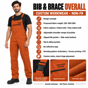 Fourniture en gros de combinaisons non ignifuges pour le personnel d'usine et les marques privées, destinées au sourcing de vêtements industriels et aux uniformes d'entreprise - Product Image 6