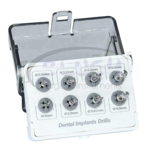 Kit de 8 piezas de instrumentos quirúrgicos para implantes, autoclavables, con soporte para taladro recubierto de plasma dorado, manual incluido, de Blush Surgical - Product Image 3