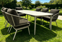 Vente directe d'usine et vente en gros de tables et chaises de haute qualité, meubles de jardin modernes résistants aux intempéries, ensemble de canapés en rotin