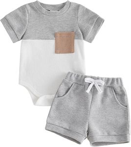 3 Pack Cotton Breathable Ankle Length Long Sleeve Jumpsuit <b>Romper</b> <b>Pajamas</b> Overalls Newborn 6 9 Months Style52 Amropi Unisex Baby - Product Image 1