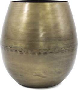 Vase en métal laiton antique moderne, vase à fleurs de luxe en or brossé pour la décoration de la maison, centre de table de mariage et décoration d'hôtel - Product Image 3