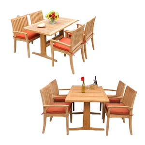Juegos de Comedor de Estilo Moderno Natural, Juegos de Comedor para Restaurantes, Juegos de Mesa y Sillas de Jardín de la Mejor Calidad EN OFERTA - Product Image 6