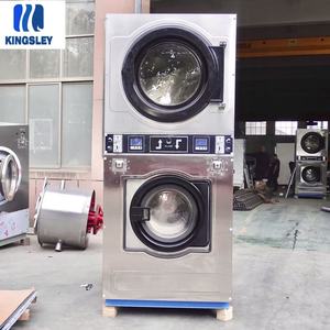 Venta al por mayor de hotel comercial de <span class=keywords><strong>autoservicio</strong></span> de monedas lavadora-secadora Combo eléctrico nueva condición para lavado-secado de textiles - Product Image 2