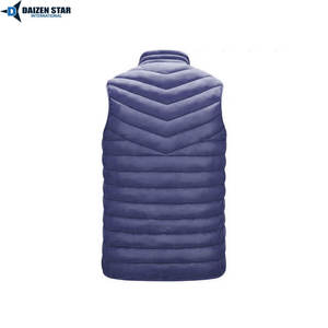 Chaleco Acolchado de Invierno para Hombre, Estilo Urbano, Ecológico, con Bordado, Exterior de Lana, Relleno de Poliéster, Cortavientos, Anti-UV, Cuello Alto, 180g - Product Image 6
