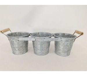 Meilleure offre spéciale! Jardinière galvanisée de haute qualité en métal étain, utilisé pour la décoration de jardin, vente en gros - Product Image 5