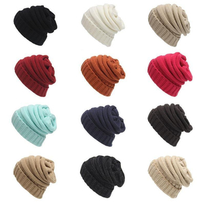 Premium Knit Beanie Hat Folded Cuff Acrylic <b>Winter</b> <b>Cap</b> Custom Embroidery Wholesale OEM Factory Supplier - Product Image 1