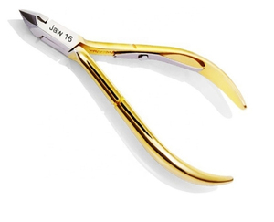 MELPEX BEAUTY INSTRUMENTS Alicates para Cutículas Dorados, Manicura y Pedicura, Acero Inoxidable, Hoja Curva Afilada, Apertura de Mandíbula Ancha, Autoclavables - Product Image 3