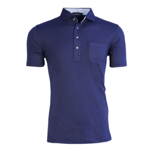 Chemise à manches courtes rose pour homme avec poche poitrine, style décontracté, coupe classique, tricot piqué, couleur unie, 100% polyester, séchage rapide - Product Image 3