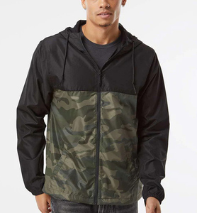 Customizable Color Zipper Waterproof Summer Outdoor Hooded Lightweight Breathable Windbreaker <b>Jacket</b> for <b>Men</b> New Fashion <b>Running</b> - Product Image 1