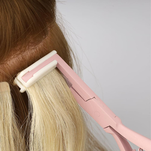 High Quality Gold Hair Extension <b>Pliers</b> <b>Set</b> with Needle Professional Beading Tool Kit <b>Plier</b> Composite Material Pouch - Product Image 5