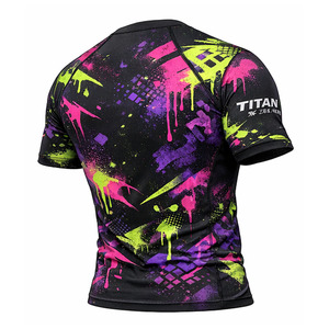 Unisex Rashguard Shirt-Front Logo Quick Dry & Anti-Bacterial Ultimate UV Protection for Swimming <b>Surfing</b> & Outdoor Workouts - Product Image 5