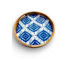 Nouvel arrivage : Plateau décoratif en bois de manguier avec impression émaillée, plateau de service en bois, plateau à impression émaillée à prix très avantageux - Product Image 1