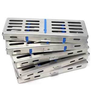 10 Cajas de Acero Inoxidable para Esterilización en Autoclave Dental Alemán, para 5 Instrumentos Quirúrgicos, Duraderas - Product Image 3