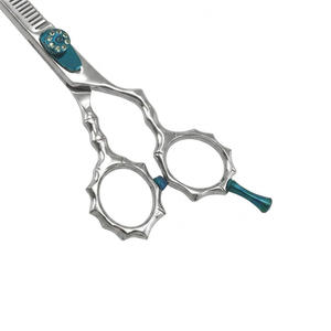 Tijeras Profesionales de Acero Inoxidable para Adelgazar el Cabello, 30 Dientes, para Diestros, Mango Inclinado, Tijeras de Texturizado para Salón y Barbería - Product Image 5
