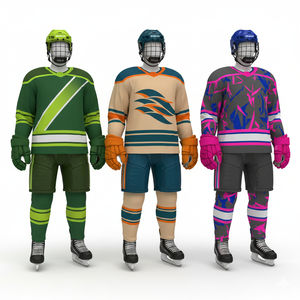 Uniforme de hockey sur glace prêt pour la compétition, tissu polyester respirant, uniforme de hockey sur glace en tissu polyester avancé, facile d'entretien - Product Image 3