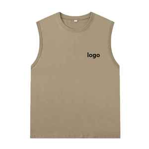 Men's Hip Hop Tank Top ODM Custom Graphic Print Cotton <b>Polyester</b> Sleeveless Streetwear Gym Tee Summer Fashion 2025 - Product Image 2