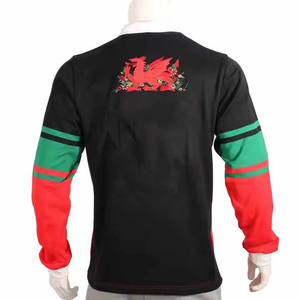 Men's Long Sleeve Knitted <b>Polo</b> <b>Shirt</b> Black Red Green <b>Striped</b> Color Blocked Casual Style - Product Image 3