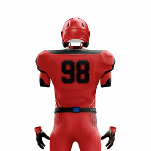 Camiseta Deportiva Personalizada para Hombre, Fabricada para Equipos de Fútbol Americano, 100% Poliéster Sublimado, Transpirable, de Secado Rápido, Talla Grande, Color Sólido - Product Image 2