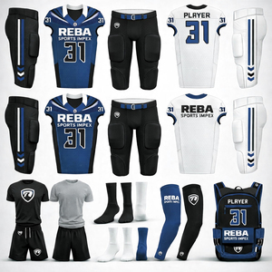 Professional American Football Uniform Kit Custom Sublimated Jersey Pants <b>Socks</b> Reba Sports Team Set - Product Image 2
