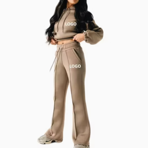 Windproof Women's Tracksuit 2 Piece <b>Set</b> Double Zipper Pulls Stand Collar Tracksuits - Product Image 6