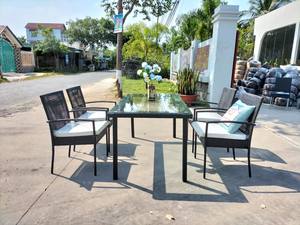 Ensemble de salle à manger en rotin synthétique pour hôtel, restaurant et extérieur, mobilier de patio PRCF-025 - Product Image 5