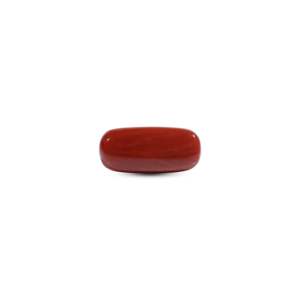 Red Coral Oval Cabochon 8.65 Carat Loose Gemstone for Fine Jewelry - Product Image 1