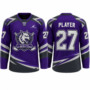 Sudadera con Capucha Personalizada BLACKTHORN para Hockey sobre Hielo, Color Morado 27, Sublimada, Absorbente de Humedad, Manga Larga, Ropa Deportiva para Hombre - Product Image 4