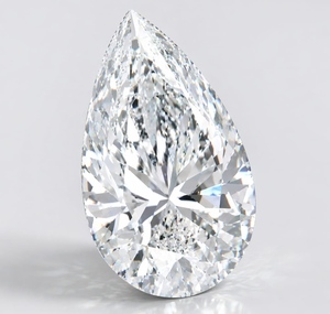 Diamant de laboratoire taille poire, pierre brute, gemme blanche certifiée IGI pour la fabrication de bijoux - Product Image 3