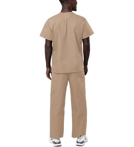 Offre Spéciale MANGOES FASHIONS Ensemble de tenue médicale unisexe en denim, léger et confortable, avec détection d'aiguilles - Product Image 3