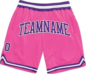 กางเกงบาสเก็ตบอล OEM สำหรับผู้ชาย กางเกงฝึกซ้อมน้ำหนักเบา กางเกงบาสเก็ตบอลโลโก้สั่งทำ ผ้าโพลีเอสเตอร์ตาข่าย ขายส่ง - Product Image 2