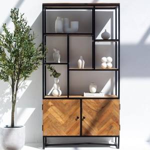 ตู้ไม้มะม่วงอุตสาหกรรมรุ่นแวนดานา เมอริโน นีโอ พร้อมชั้นวางของ ดีไซน์ทันสมัยจากโลหะและไม้ - Product Image 1