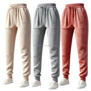Pantalones de chándal con cordón y cintura elástica para mujer - Product Image 2