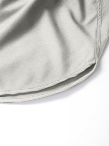 Custom Polyester Quick Dry Men's Light Gray Polyester Quick Dry Running <b>Shorts</b> Elastic Waist Solid Color Casual Sport <b>Short</b> - Product Image 4