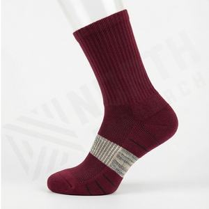 <b>Compression</b> Running Cushioned Crew <b>Socks</b> <b>Men</b> Breathable Performance Durable Soft Fleece Gym Workout Recovery Customized Color - Product Image 3