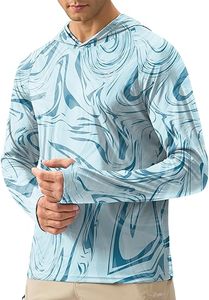 Chemise de pêche à manches longues pour homme, sweat-shirt noir à imprimé poisson, UPF 50, anti-UV, séchage rapide, polyester, pull-over - Product Image 5