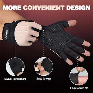 Guantes Deportivos Transpirables para Mujer y Hombre, Guantes de Levantamiento de Pesas con Acolchado Grueso, Protección Completa de la Palma, Excelente Agarre para el Gimnasio - Product Image 3