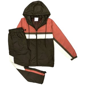 Conjunto Deportivo Personalizado para Hombre, Chaqueta Cortavientos de Invierno 100% Poliéster Estampada con Pantalones Jogger, Ropa Casual de Alta Calidad para Exteriores - Product Image 1