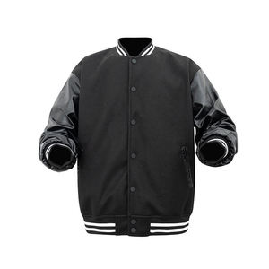 Varsity Jacket Cotton Baseball <b>Coat</b> Embroidered High Street Winter Outerwear Stand Collar Custom Apparel For Fashion Retailers - Product Image 1