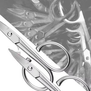 Stainless Steel <b>Cuticle</b> <b>Scissors</b> With Round Handle Portable Manicure Trimmer For Adults Durable Straight Blade Sharp Tip - Product Image 2
