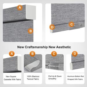 Persianas Enrollables Inalámbricas con Protección UV, Persianas Opacas para Ventanas, Oscurecimiento de Habitaciones, Persianas Enrollables con Sistema de Resorte, Tamaño Personalizado - Product Image 3