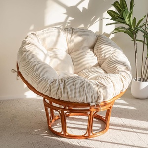 Swivel accent chair rattan bowl chairs top deal comfortable design papasan for bedroom living room - Product Image 6