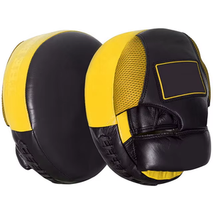Almohadillas de cuero premium para entrenadores profesionales de boxeo, manoplas de boxeo que absorben impactos para velocidad y precisión, tamaño adulto. - Product Image 4