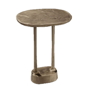 Minimalist Brass Coffee <b>Table</b> With <b>Round</b> Top And Antique Finish Handmade Metal Frame Living Room Furniture - Product Image 5